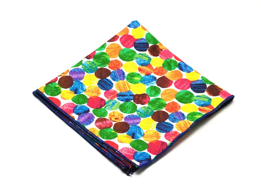 Camdon Dots Rolled Edge Pocket Square