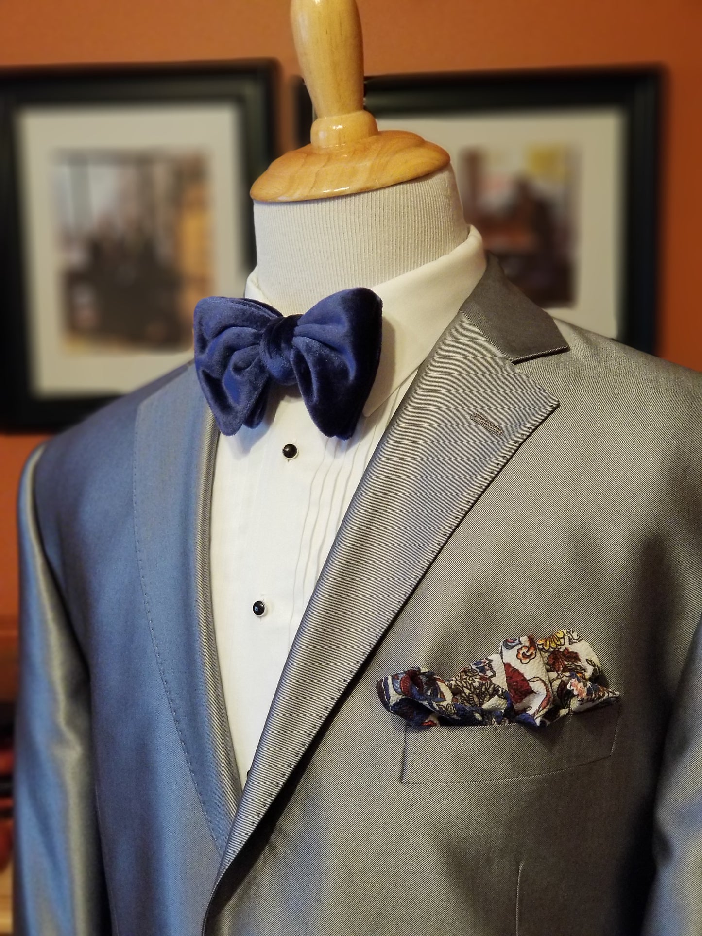 The Winston Grand Velvet Blue Butterfly