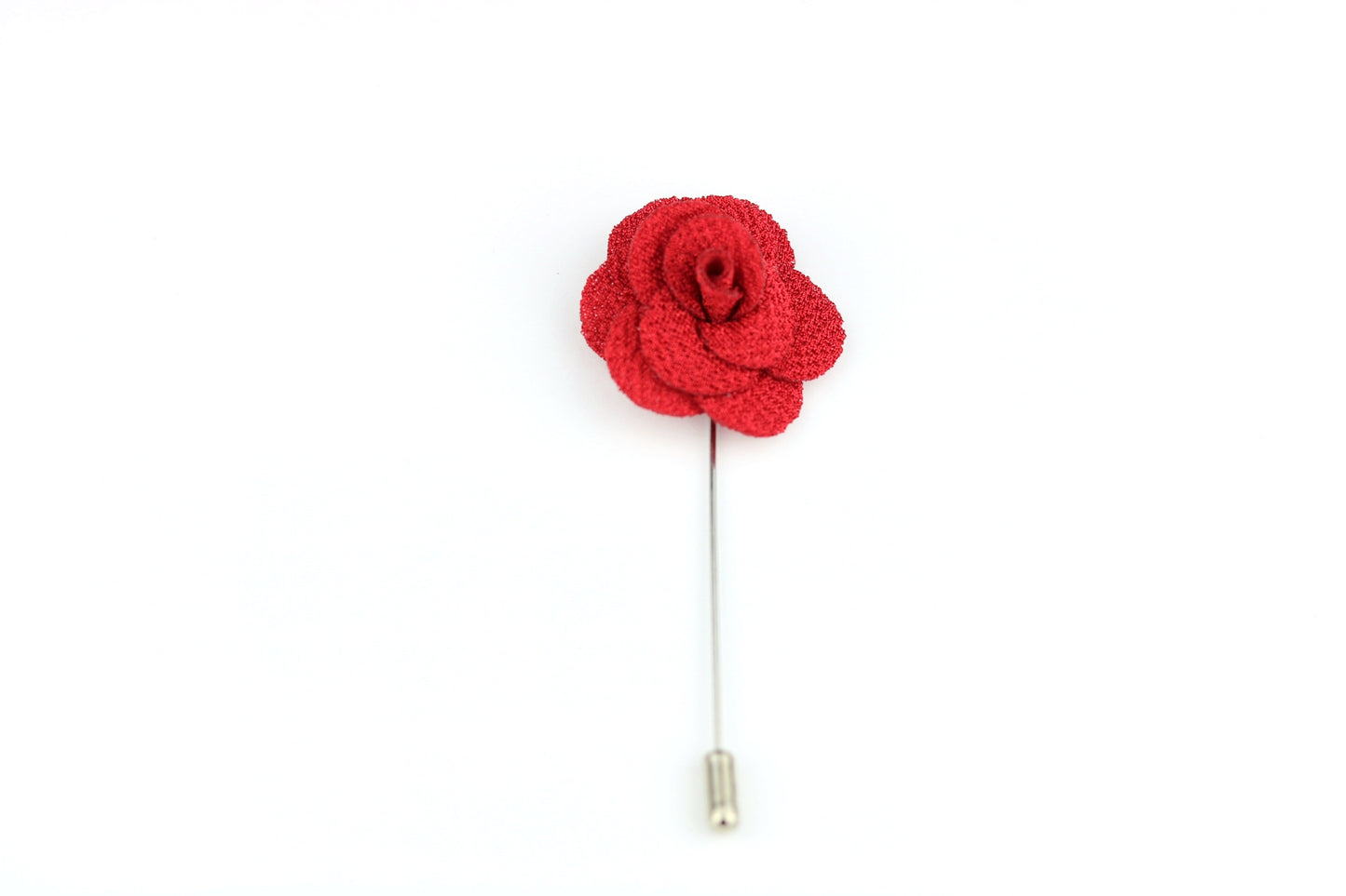 Red Flower Lapel Pin