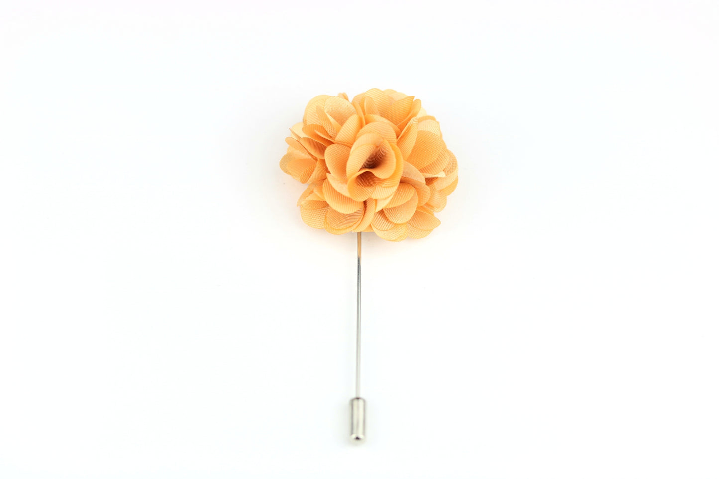 Soft Sun Satin Blend Flower Lapel Pin