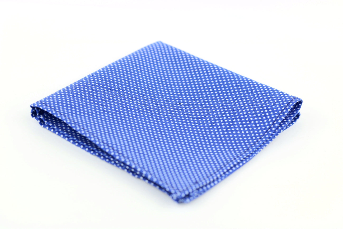 Blue and White Polka Dots Pocket Square