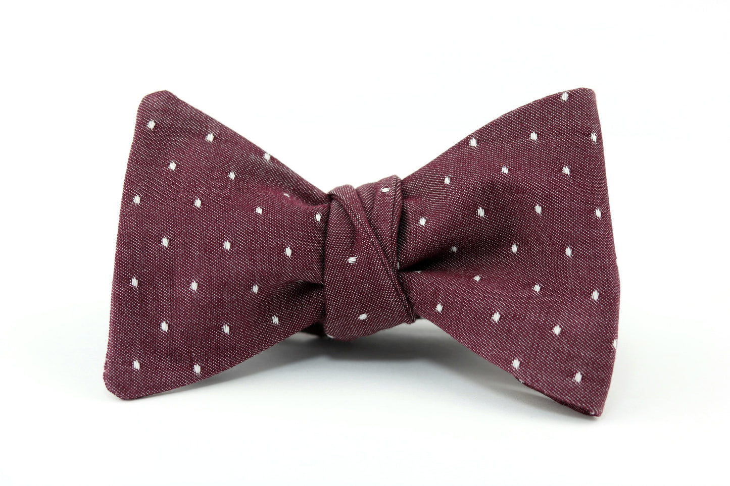 Larry Lou Burgundy Butterfly Bow Tie