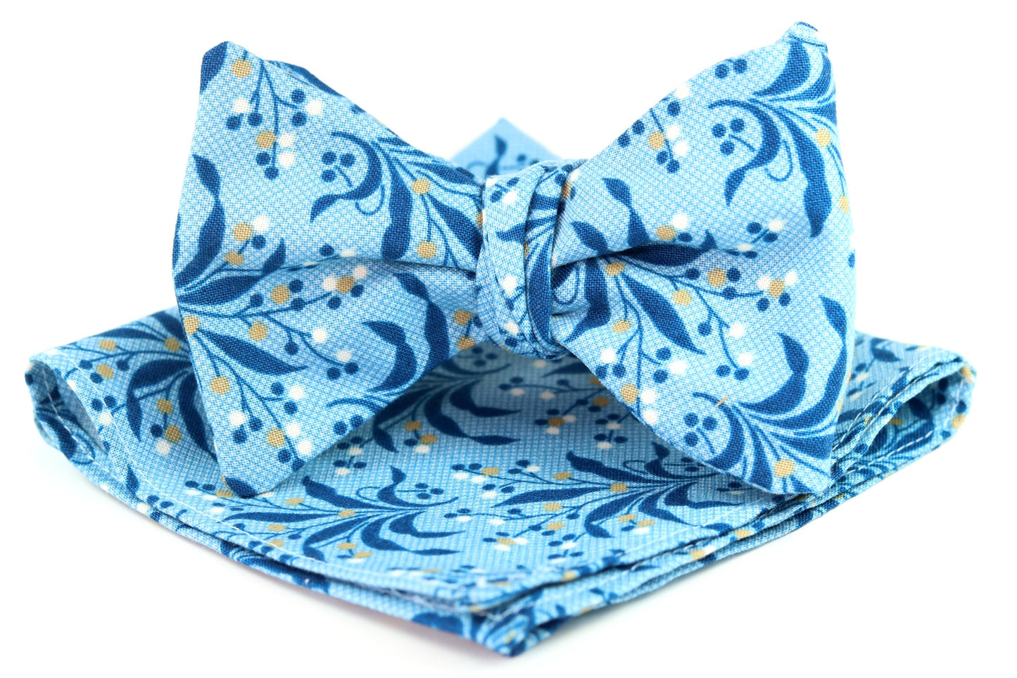 Blue Cali Floral Pocket Square