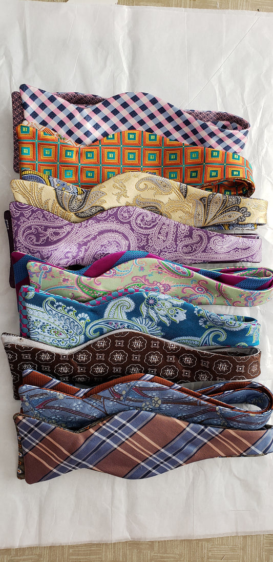 9 Silk Reversible Butterfly Bow Tie Conversions