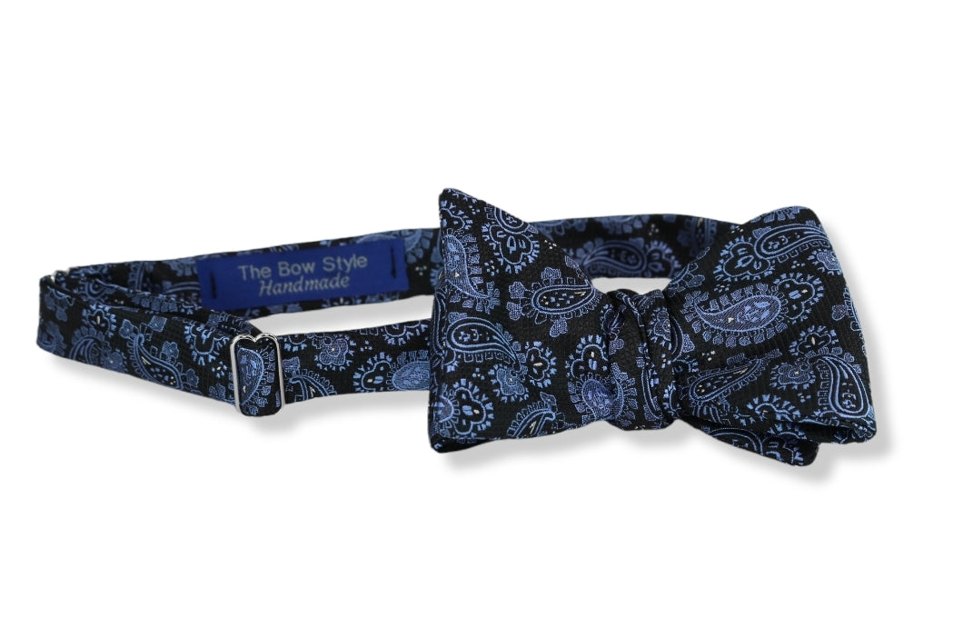 Cam Rico Paisley Woven Silk Bow Tie