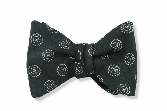 Nivochi Black medallions Butterfly Bow Tie