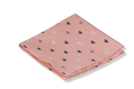 Pink Medallions Pocket Square