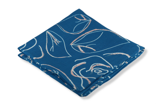 Caribbean Blue Pocket Square