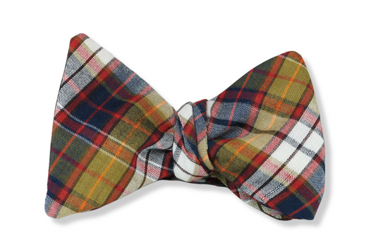 Barbour Plaid Butterfly Bow Tie