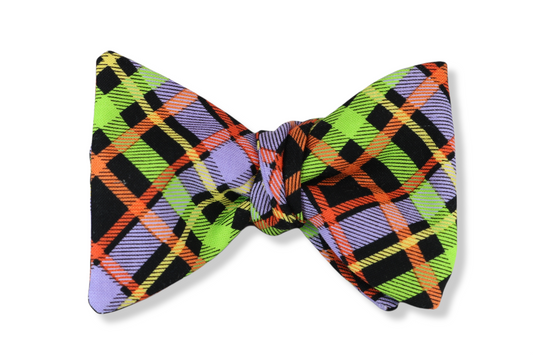 Goodtime Plaid Butterfly Bow Tie