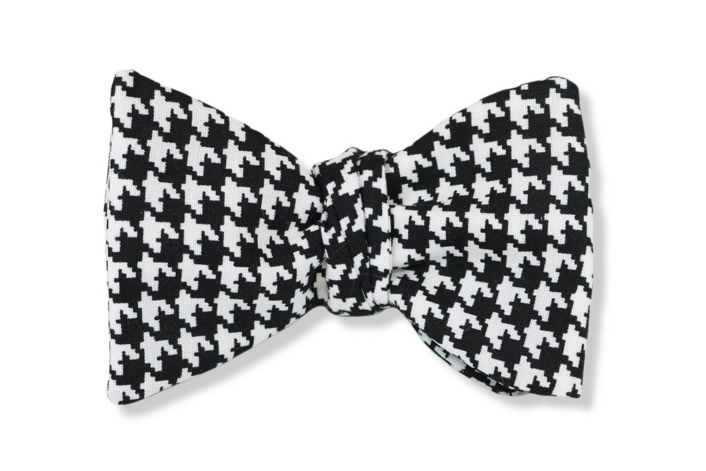 Mac Authur Hounds Tooth Butterfly Bow Tie