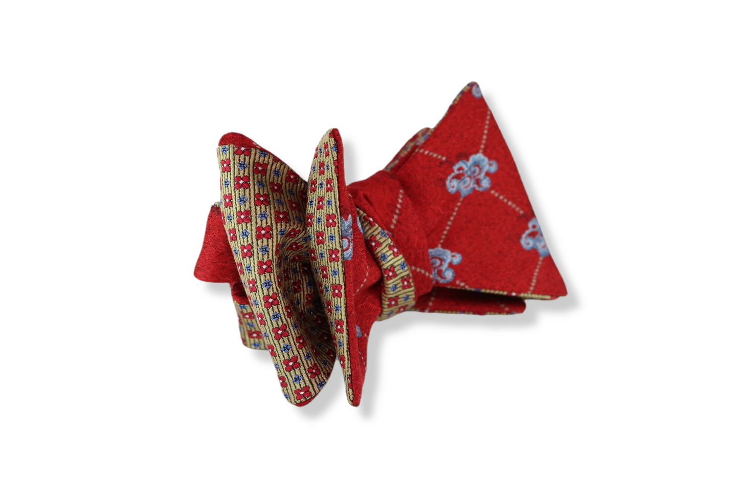 Dunmere Red Reversible Butterfly Bow Tie
