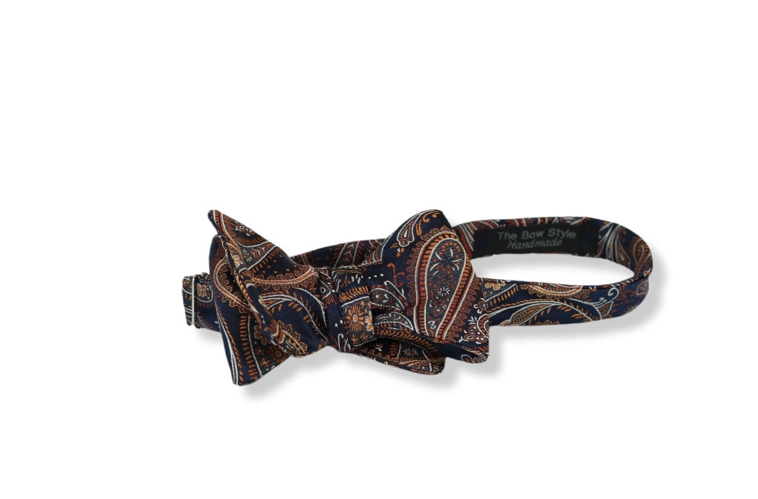 Solano Paisley Woven Silk Bow Tie