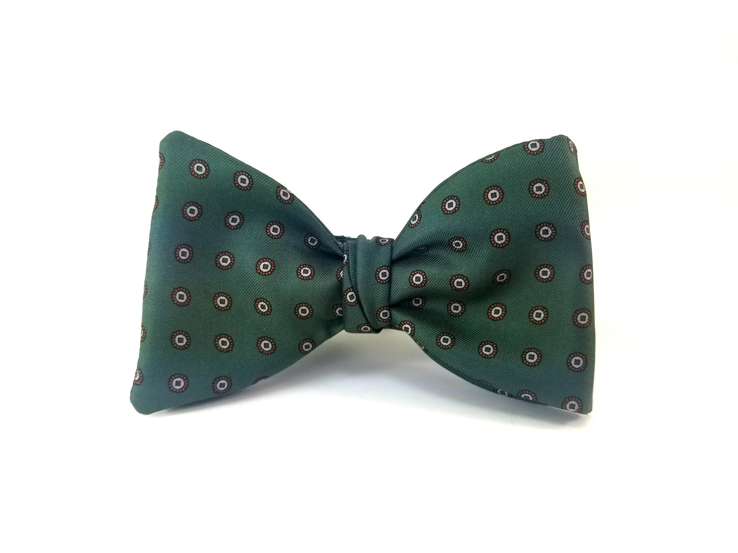 Autumn's Green and Rust Butterfly Bow Tie
