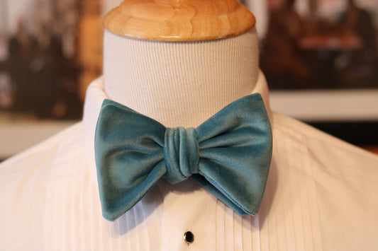 The Winston Grand Velvet Teal Butterfly