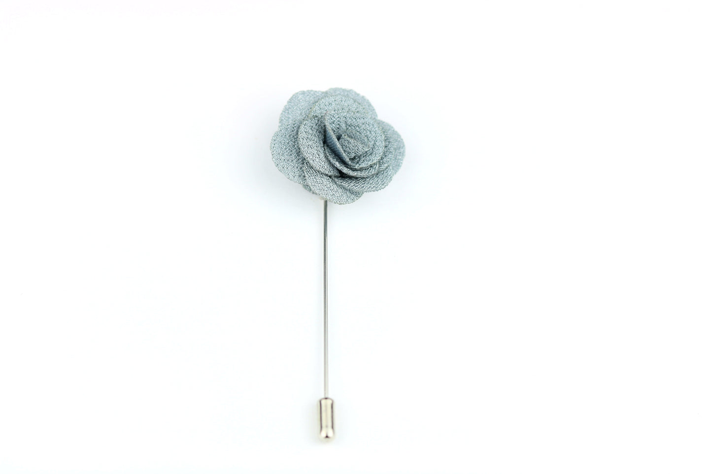 Gray Flower Lapel Pin