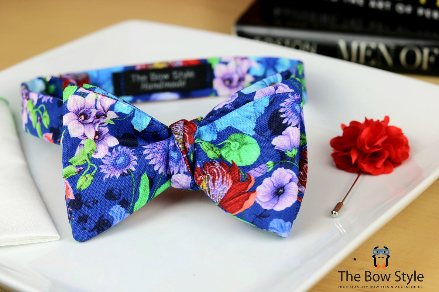 Ellington Floral Butterfly Bow Tie