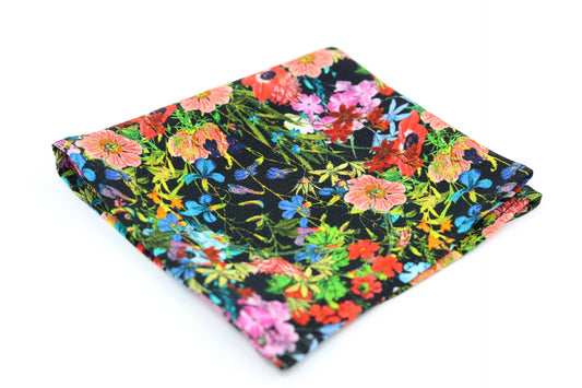Bocasios Floral Pocket Square