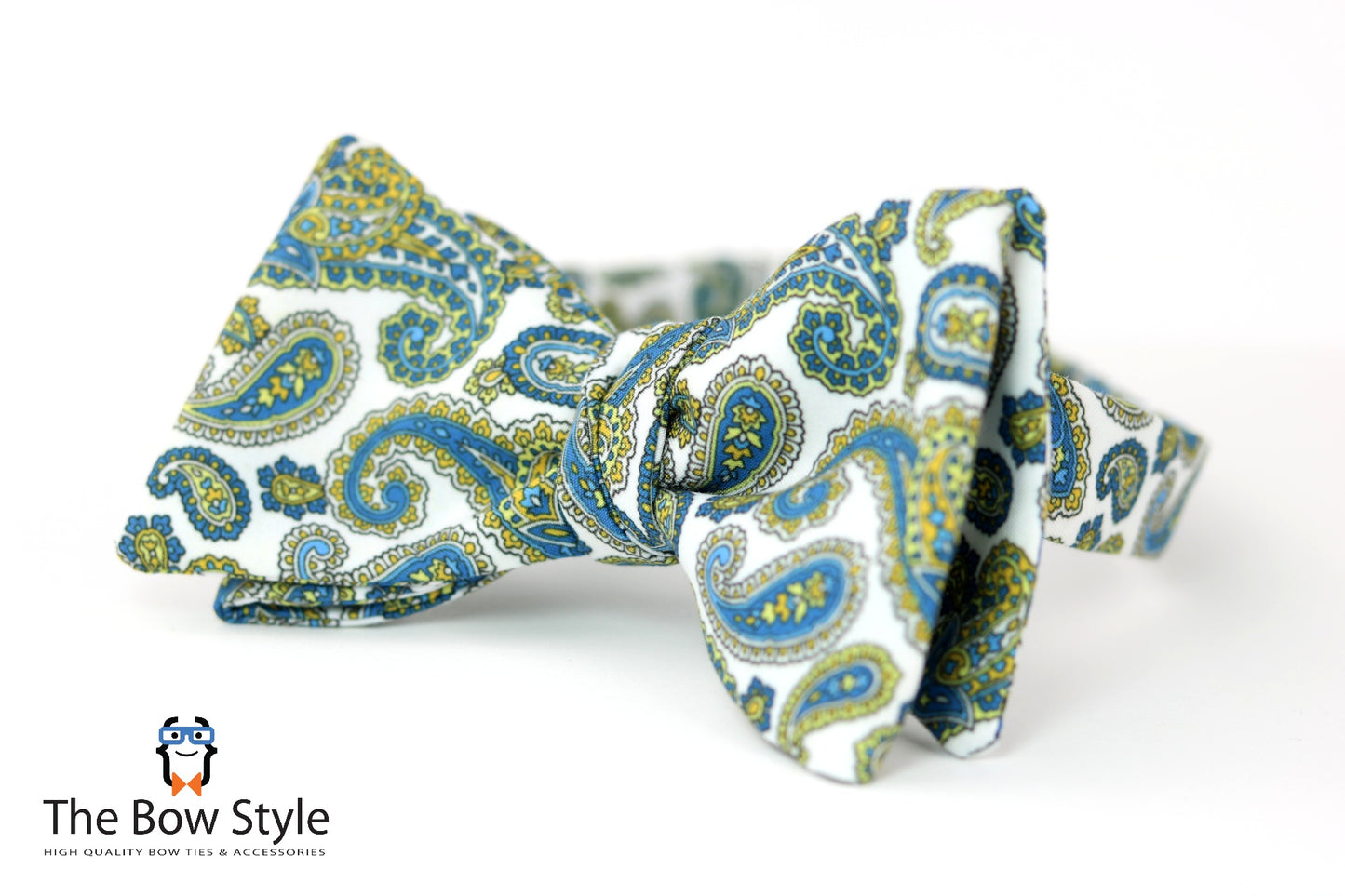 Calvino Paisley Butterfly Bow Tie