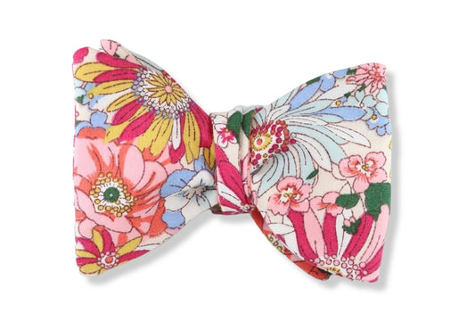 Booger Floral Butterfly Bow Tie