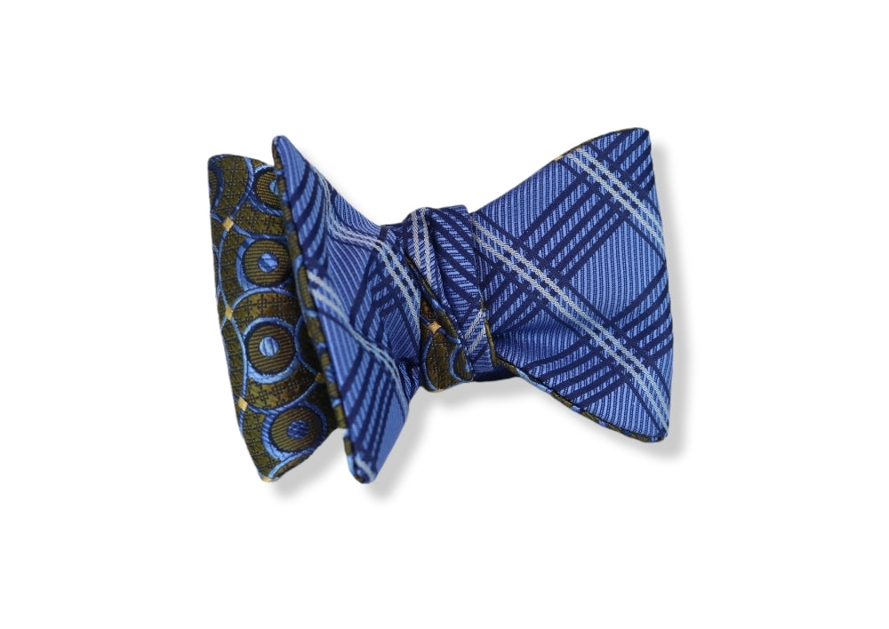 Cosena Reversible Woven Silk Butterfly Bow Tie