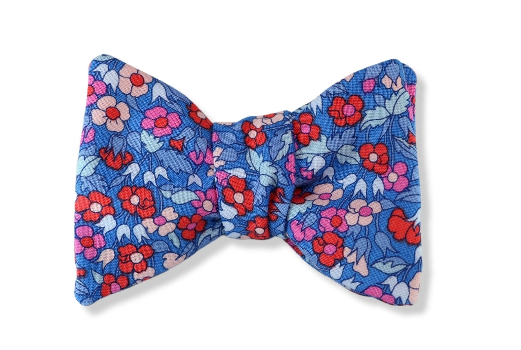Kizick Floral Liberty Butterfly Bow Tie