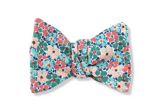 Fresco Floral Butterfly Bow Tie