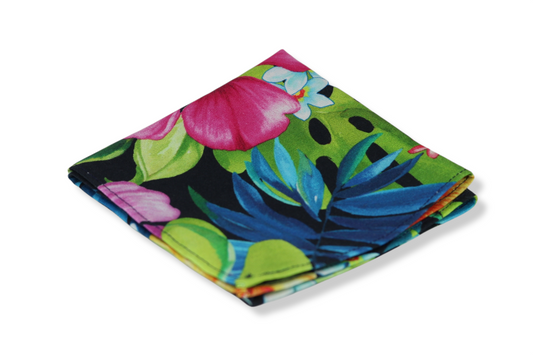 Burdock Floral Pocket Square