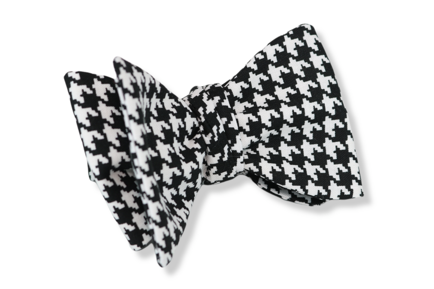 Mac Authur Hounds Tooth Butterfly Bow Tie