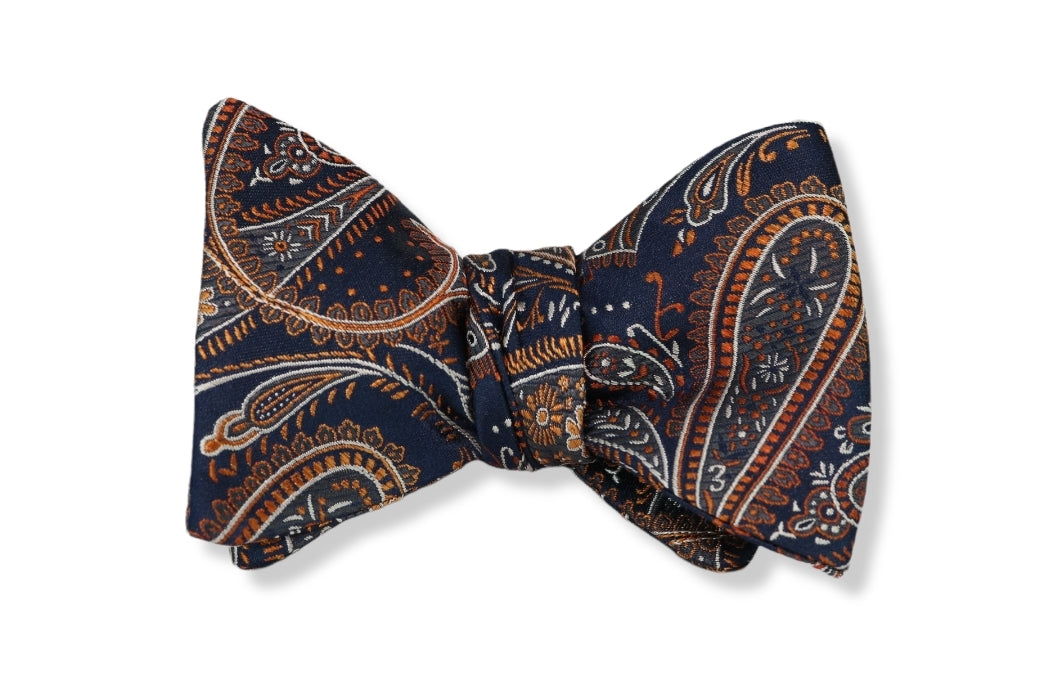 Solano Paisley Woven Silk Bow Tie